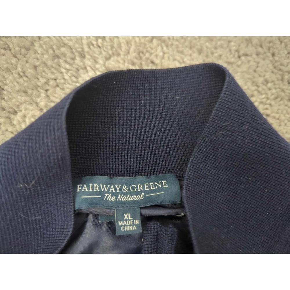 Fairway & Greene Sweater Vest‎ Mens XL Merino Wool Spanish Oaks Golf Club Acorn - Picture 4 of 10